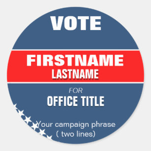 Make your campaign Round Sticker