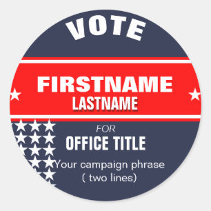 Make your campaign Round Sticker