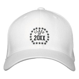Make your Class Of Your Year Stars Embroidered Embroidered Hat
