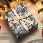 Make Your Colour Photo into Black and White Collag Wrapping Paper<br><div class="desc">Create your own custom, personalised, unique, one-of-a-kind, vintage look style, stylish, trendy, chic, elegant faux gold script typography, premium quality, six black and white photo collage gift wrap wrapping paper. To personalise, simply add 6 of your favourite family / couple / kids / baby / pets / wedding photos (they...</div>