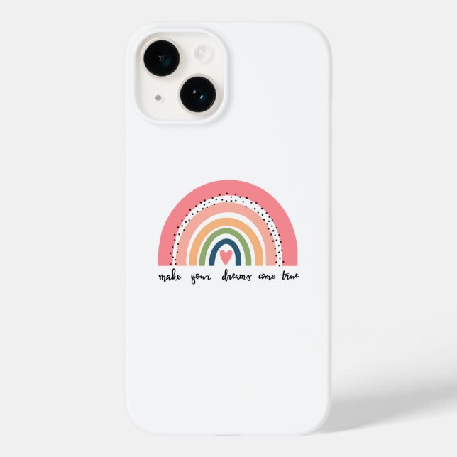 Make Your Dreams Come True Rainbow Case-Mate iPhone Case (Back)