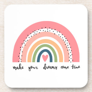 Make Your Dreams Come True Rainbow Coaster