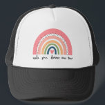 Make Your Dreams Come True Rainbow Trucker Hat<br><div class="desc">Check out this design featuring a cute heart rainbow.</div>