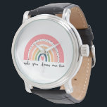 Make Your Dreams Come True Rainbow Watch<br><div class="desc">Check out this design featuring a cute heart rainbow.</div>