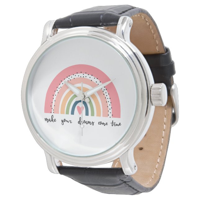 Make Your Dreams Come True Rainbow Watch (Angled)