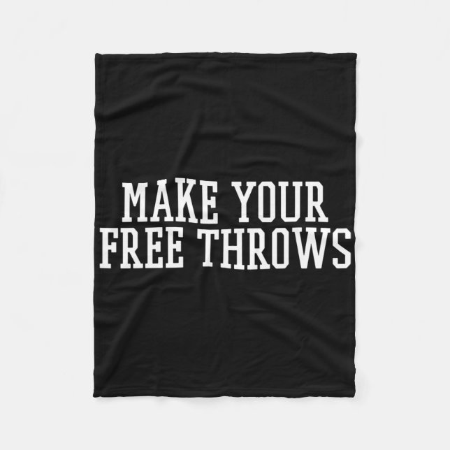 Make Your Free Throws Bysketbyll Team Fun Parlay B Fleece Blanket (Front)