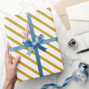 Make Your Gift Shine in Rich Golden Yellow Wrapping Paper