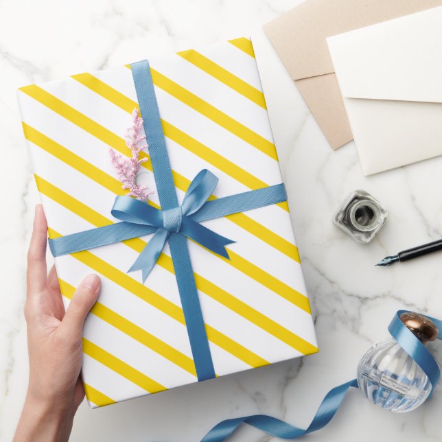 Make Your Gift Shine with Golden Lines Wrapping Paper (Gifting)
