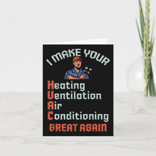 Make Your Hvac Great Again Technician Installer Jo Card