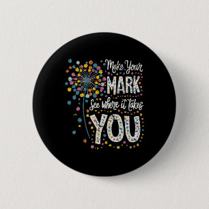 Make Your Mark Happy Dot Day 2024 Dandelion 6 Cm Round Badge