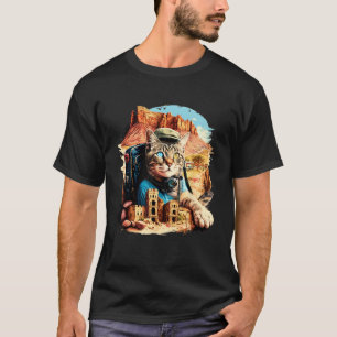 Make Your Memories Last with Tourist Cat Design T-Shirt