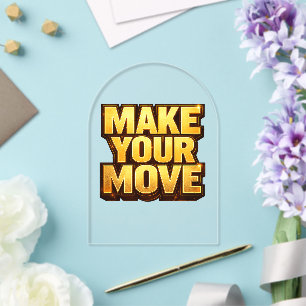 Make Your Move Acrylic Invitations