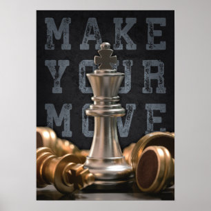 Make Your Move - Chess Board, Success Motivational Poster