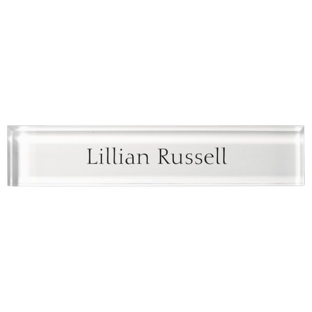 Make Your Name Known Desk Nameplate by Janz (Front)