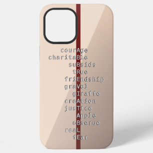 Make your name or message with Crosswords? Case-Ma iPhone 12 Pro Max Case