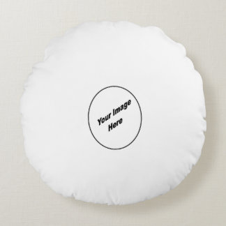 Make Your One Of A Kind Round Throw Pillow