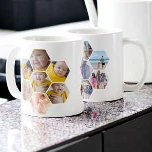 Make your own 14 photo Personalised Template Coffee Mug