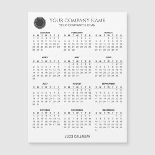 Make Your Own 2023 Company Calendar Magnetic Card