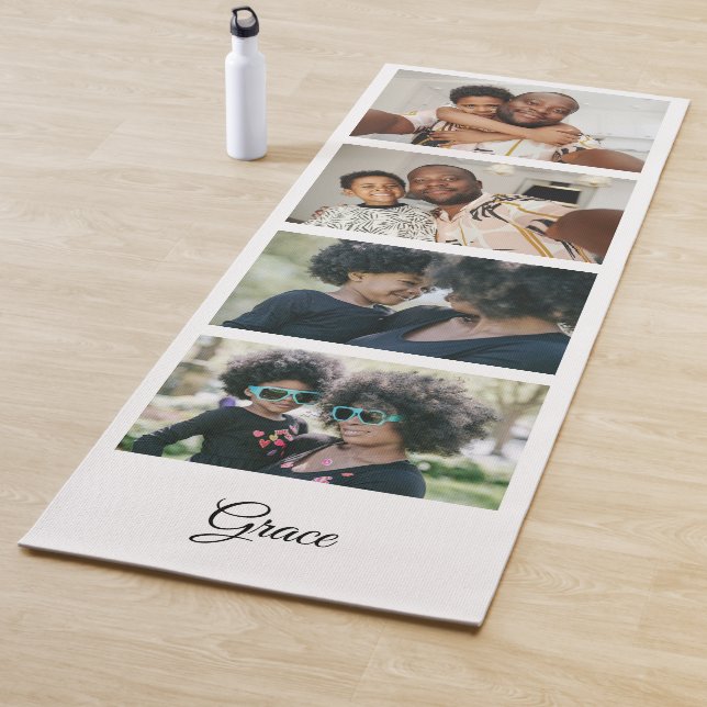 Make Your Own 4 Photo Template Custom Made Yoga Mat (In Situ)