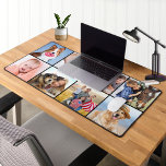 Make Your Own 8 Photo Collage Custom  Desk Mat<br><div class="desc">This desk mat features a customisable photo collage perfect for showcasing your favourite picture of family, pets, friends or grandparents. The modern and cute design is ideal for dog lovers, family, and friends, or anyone looking for a fun desk accessory. It's a great addition to any office space and can...</div>