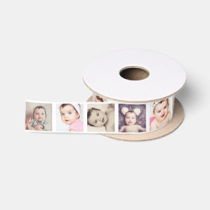 Make Your Own 8 Photo Personalised Satin Ribbon