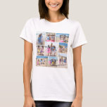 Make Your Own 9 Photo Collage Personalised T-Shirt<br><div class="desc">Make Your Own 9 Photo Collage Personalised t-shirt from Ricaso - this Photo Personalised apparel is easy to customise .. easy to add  photographs - Send as a unique created by you personalised t-shirts gift or create it for yourself  - a wonderful heartfelt piece you can wear</div>