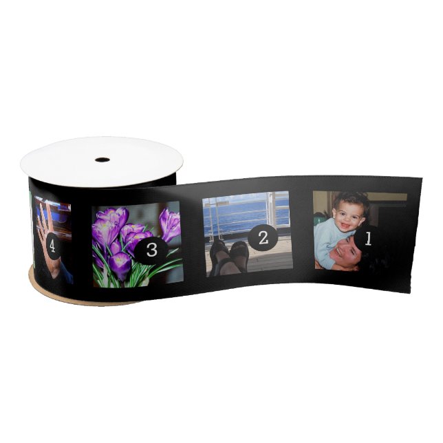 Make Your Own 9 photos + customisable ribbon Satin Ribbon (Spool)