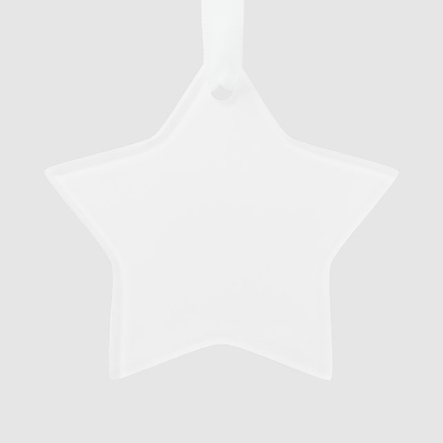 Make Your Own Acrylic Star-Shaped Ornament (Front)