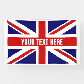 Make your own British Union Jack flag banner sign