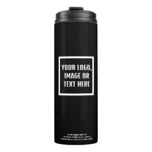 Make Your Own Business Corporate Company Logo Thermal Tumbler