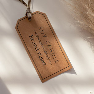 Make Your Own Candle Brand Name Branch Self-inking Stamp