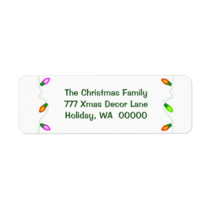 Make Your Own Christmas Envelope Address Labels