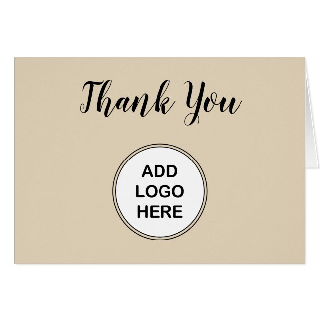 Make Your Own Classy Business Thank You Cards (Front Horizontal)