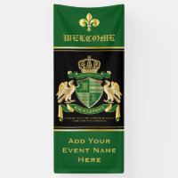 Make Your Own Coat of Arms Green Gold Eagle Emblem