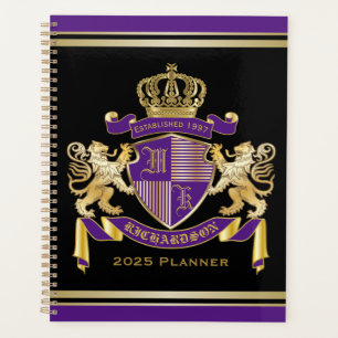 Make Your Own Coat of Arms Monogram Crown Emblem Planner