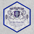 Make Your Own Coat of Arms Silver Horse Shield