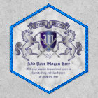 Make Your Own Coat of Arms Silver Horse Shield