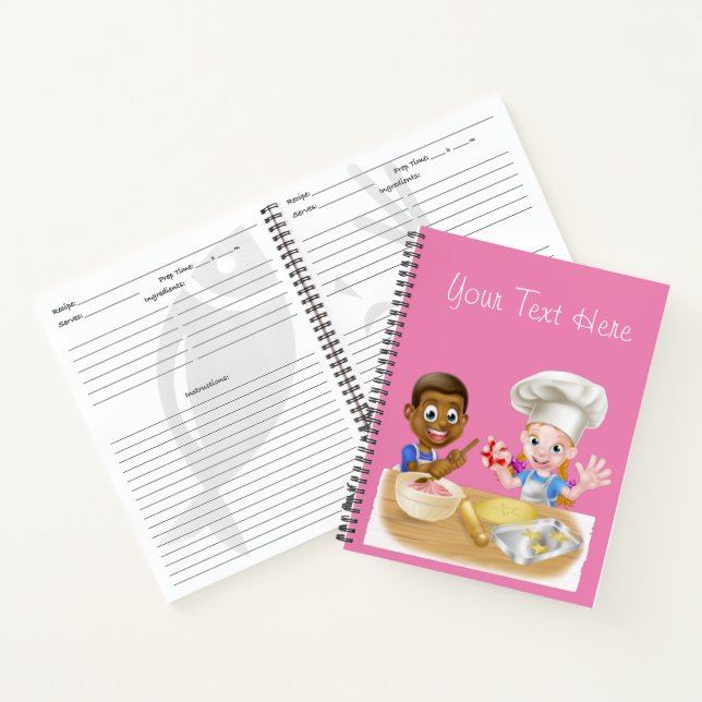 Make Your Own Cook Book Kid's Notebook (Inside)