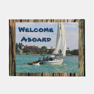Make Your Own Custom Boating Rustic Wood DoorMat