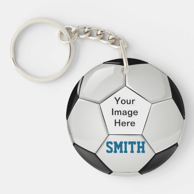 Make Your own Custom keepsake Proud Soccer Mum Key Ring (Front)
