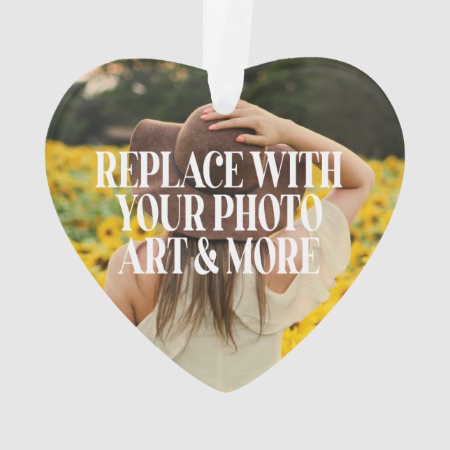 Make your own custom made personalised ornament (Back)