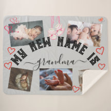 ✨Make Your Own Custom MY NEW NAME IS GRANDMA Throw
