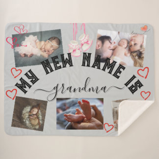 ✨Make Your Own Custom MY NEW NAME IS GRANDMA Throw