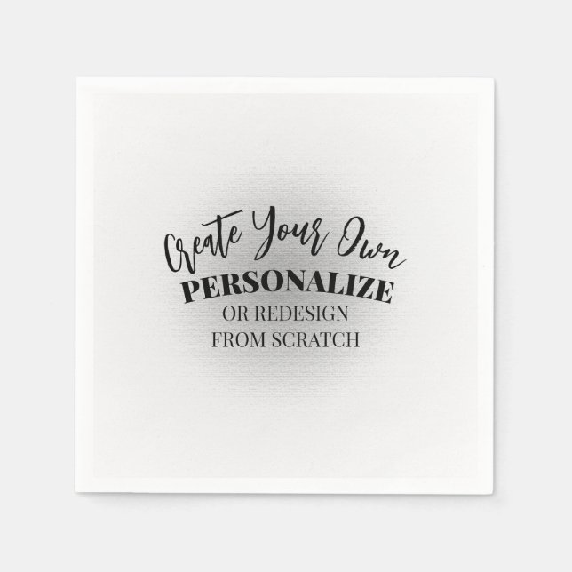Make Your Own Custom Napkin (Front)