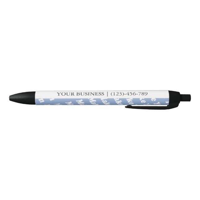 Make Your Own Custom Personalised Black Ink Pen (Bottom)