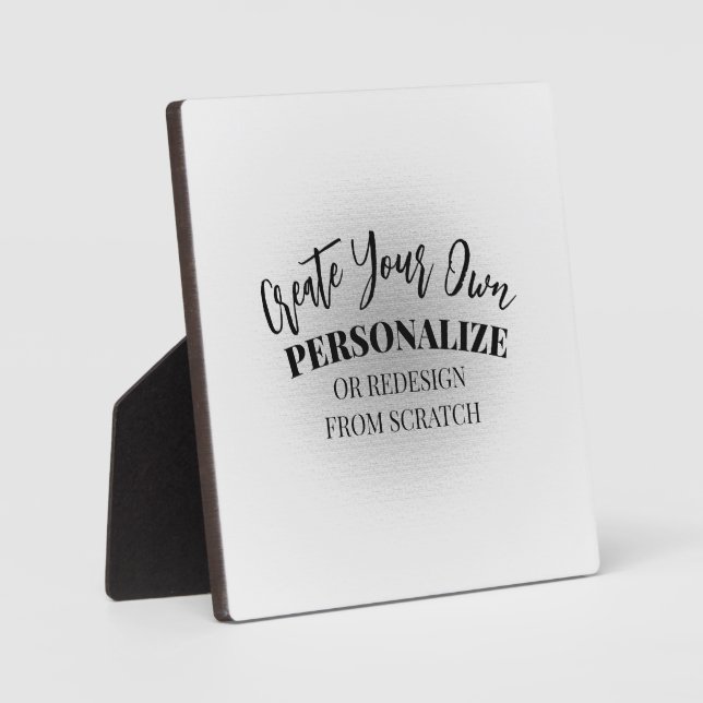 Make Your Own Custom Plaque (Front)