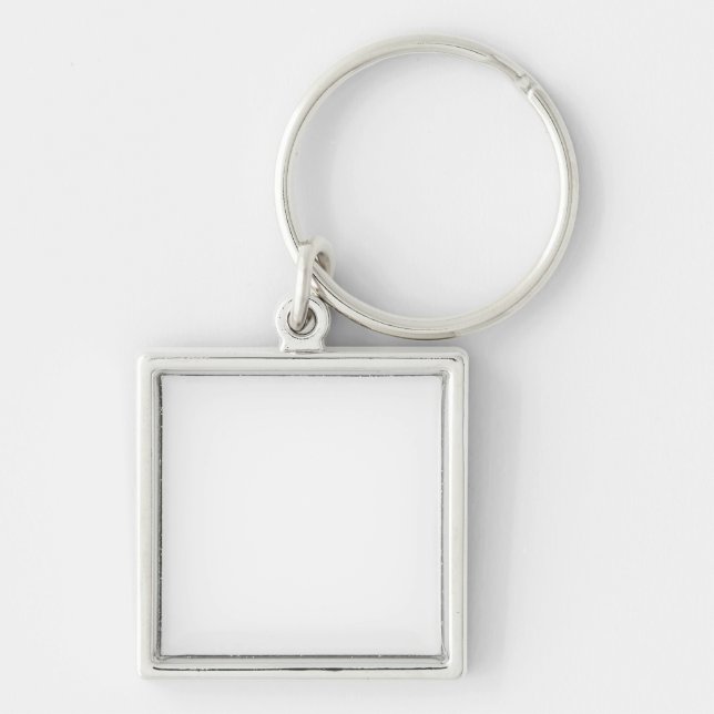 Make Your Own Custom Premium Square Key Chain (Front)