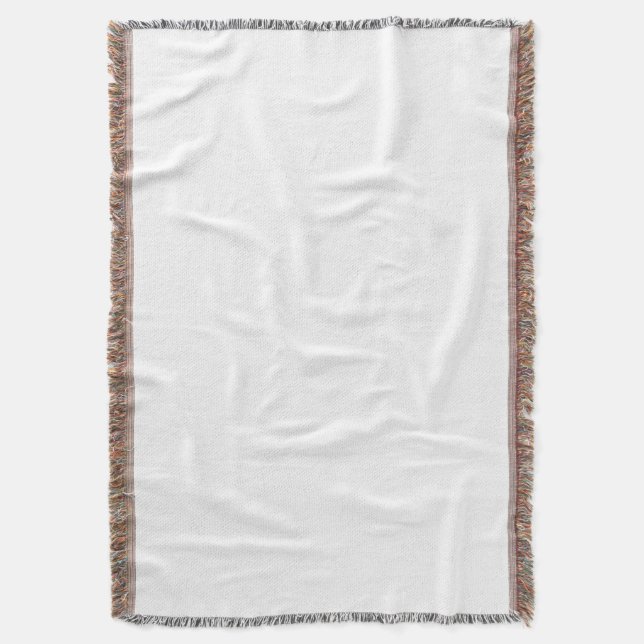 Make Your Own Custom Printed Woven Throw Blankets (Front Vertical)