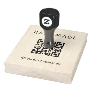 Make Your Own Custom QR Code Large Business Rubber Stamp