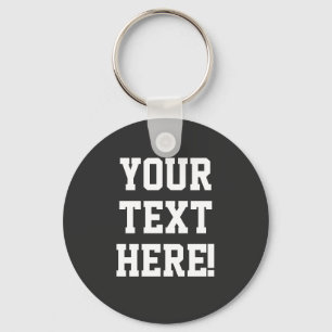 Make Your Own Custom Text Personalised Key Ring